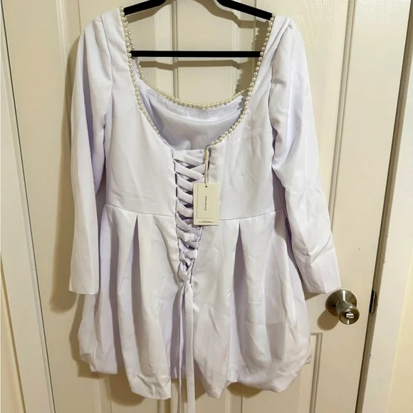 Pearl dress perfect for a bridal shower or bachelorette! - Picture 2 of 3